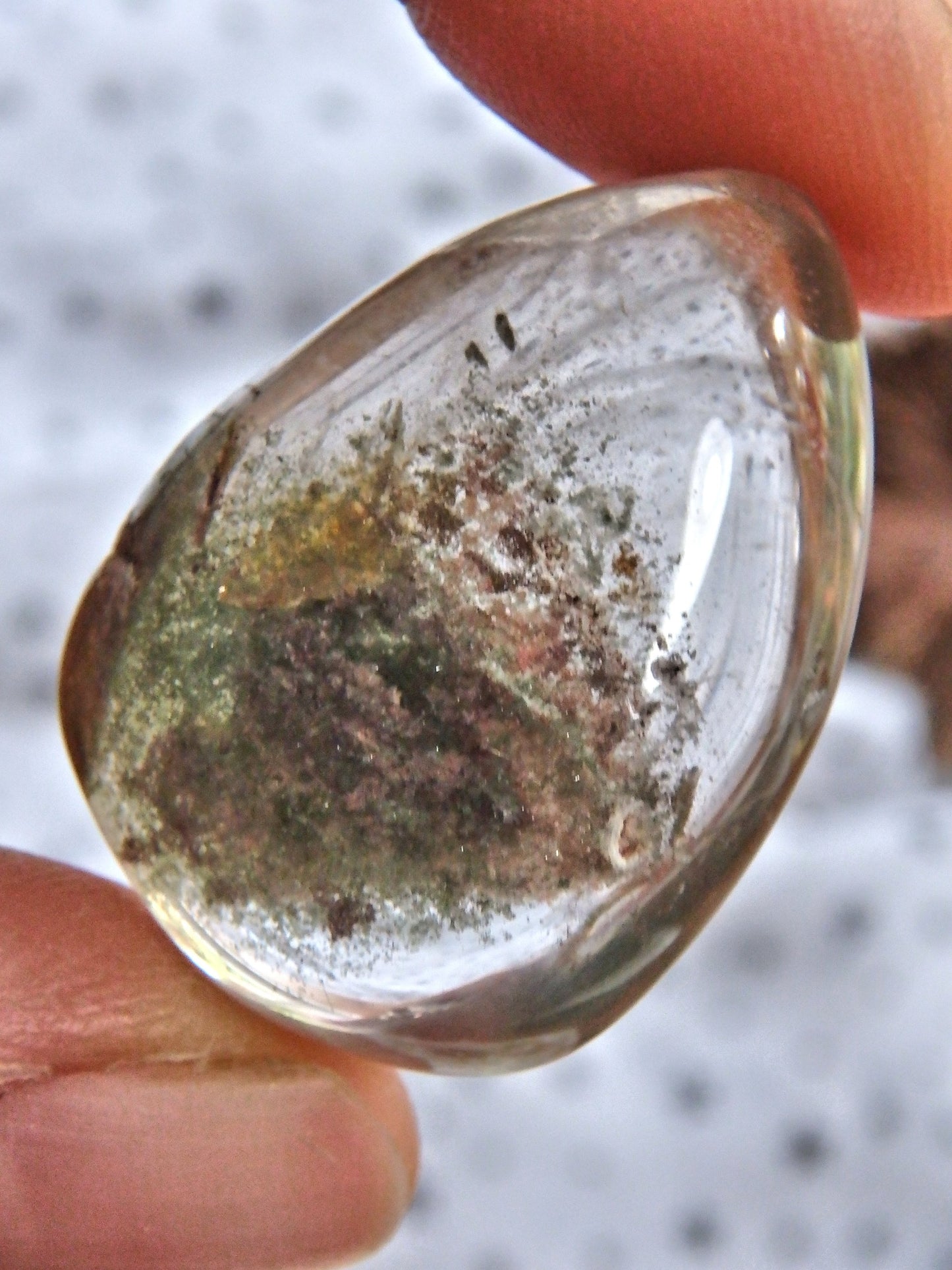 Shamanic Dream Quartz Tear Drop Shape Hand Held Specimen From Brazil 2 - Metiz Tier Price