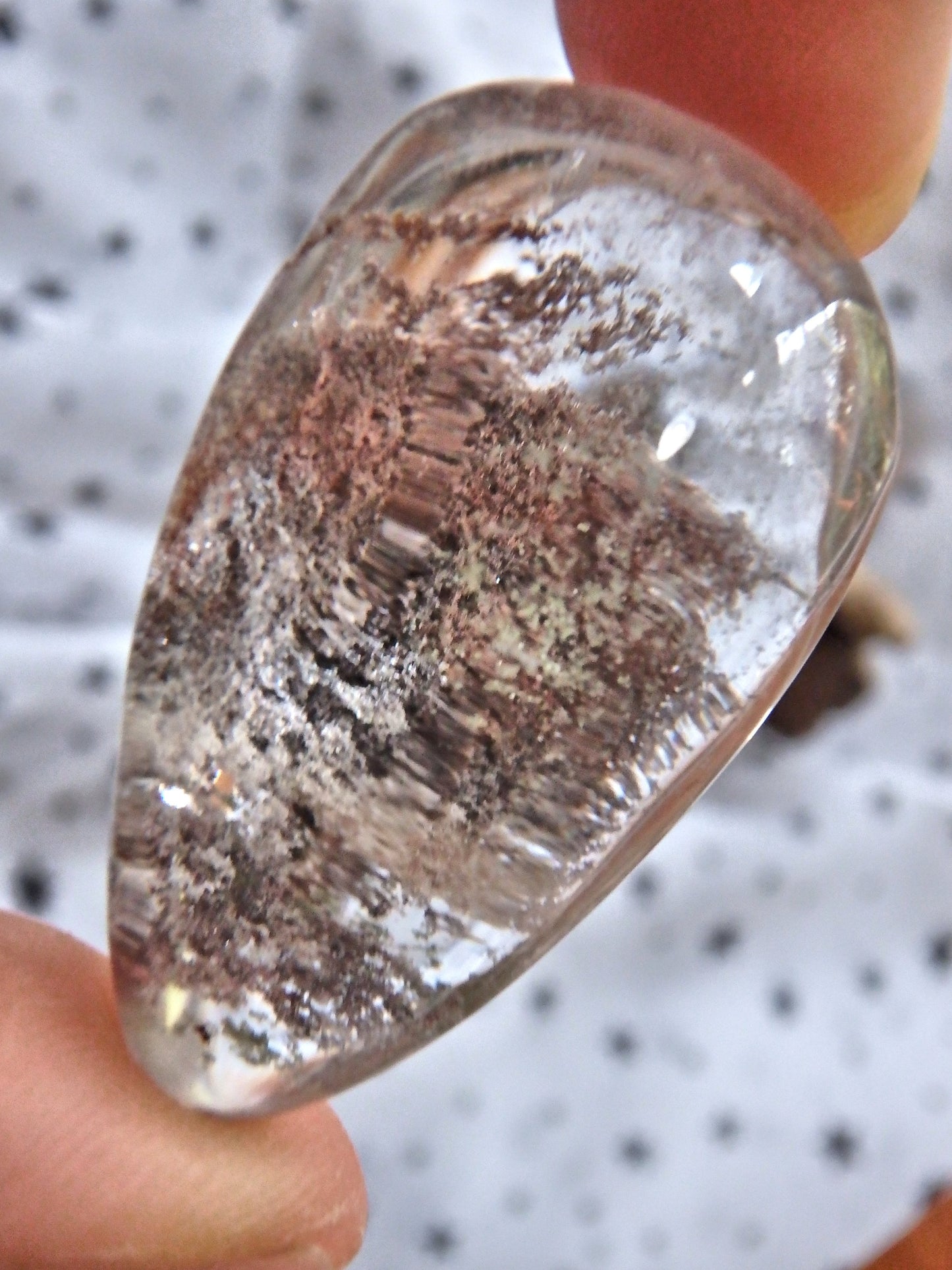 Shamanic Dream Quartz Tear Drop Shape Hand Held Specimen From Brazil 1 - Metiz Tier Price