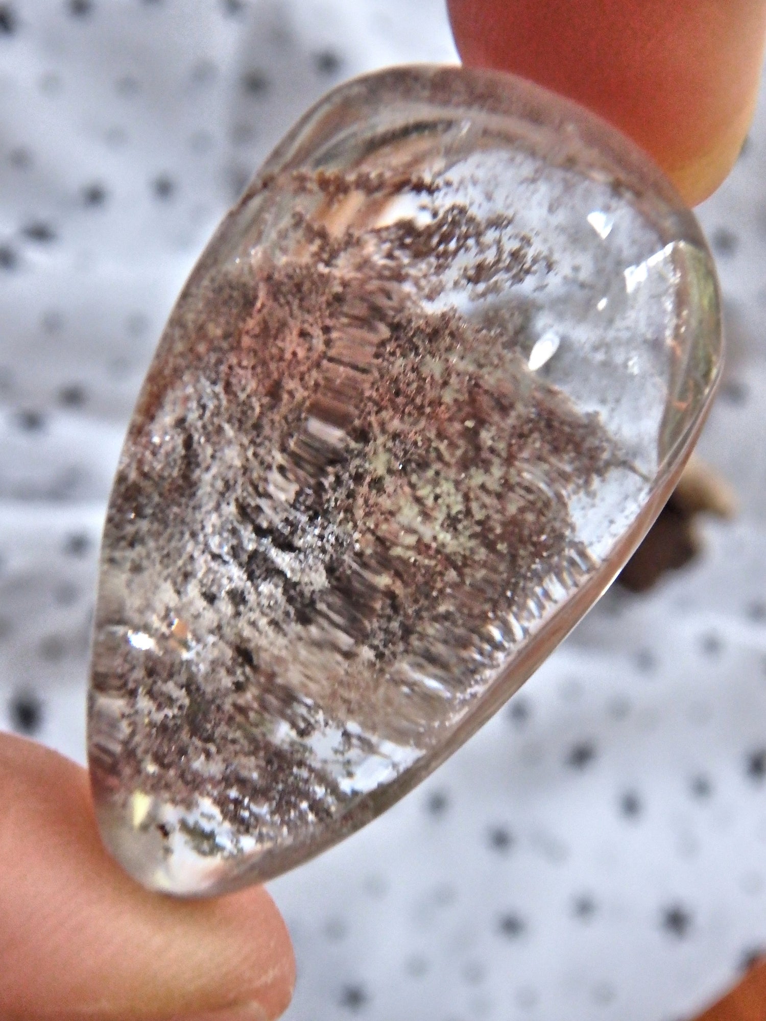 Shamanic Dream Quartz Tear Drop Shape Hand Held Specimen From Brazil 1 - Metiz Tier Price