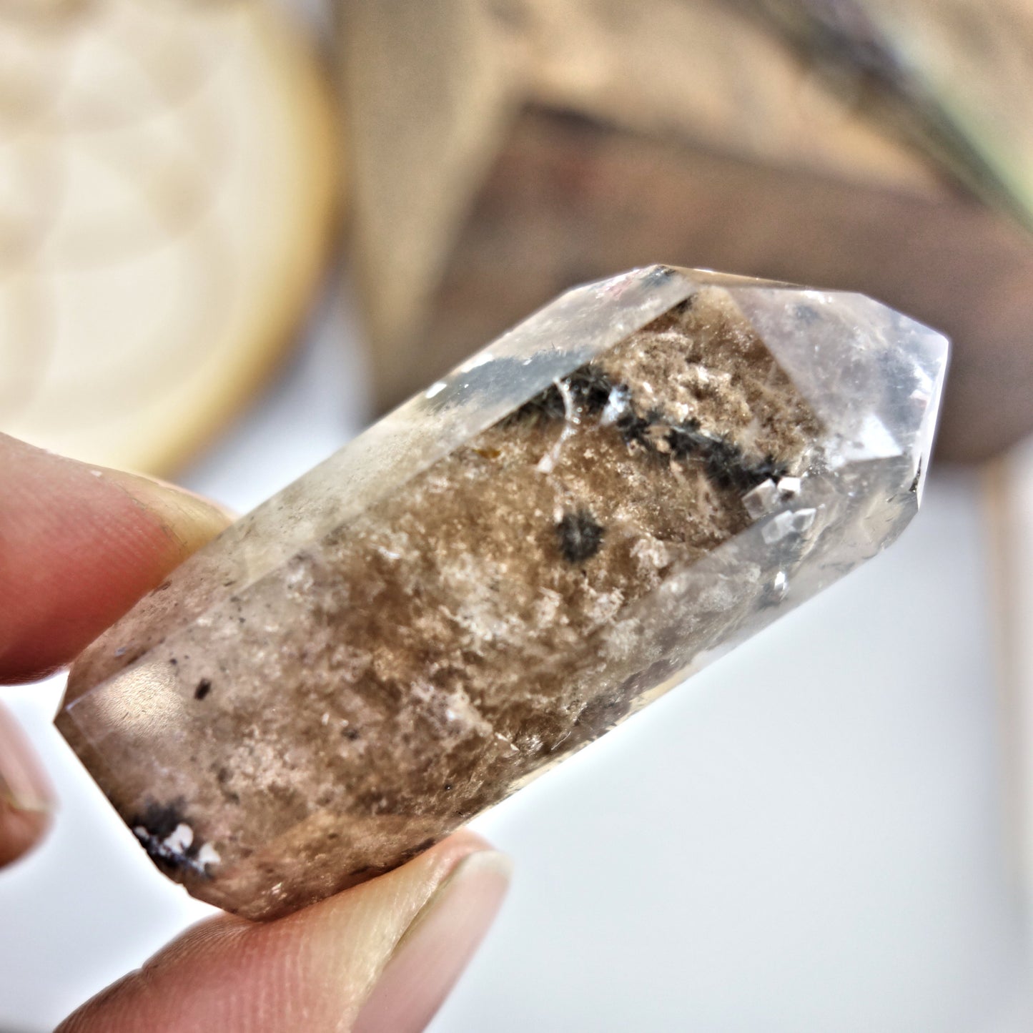 Mesmerizing Shamanic Dream Quartz Standing Specimen - Earth Family Crystals