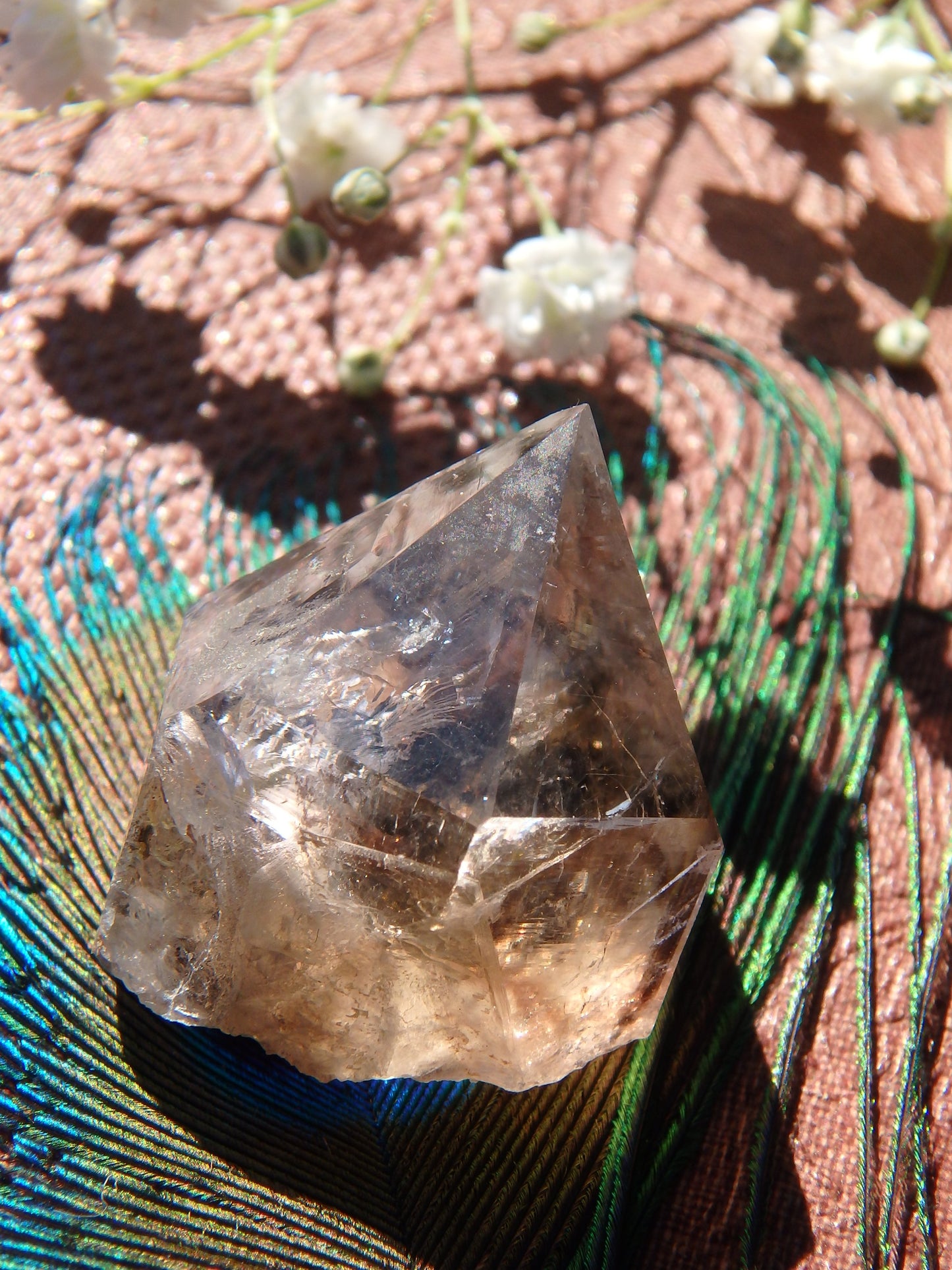 Natural Light Filled Smoky Quartz Dainty Point - Earth Family Crystals