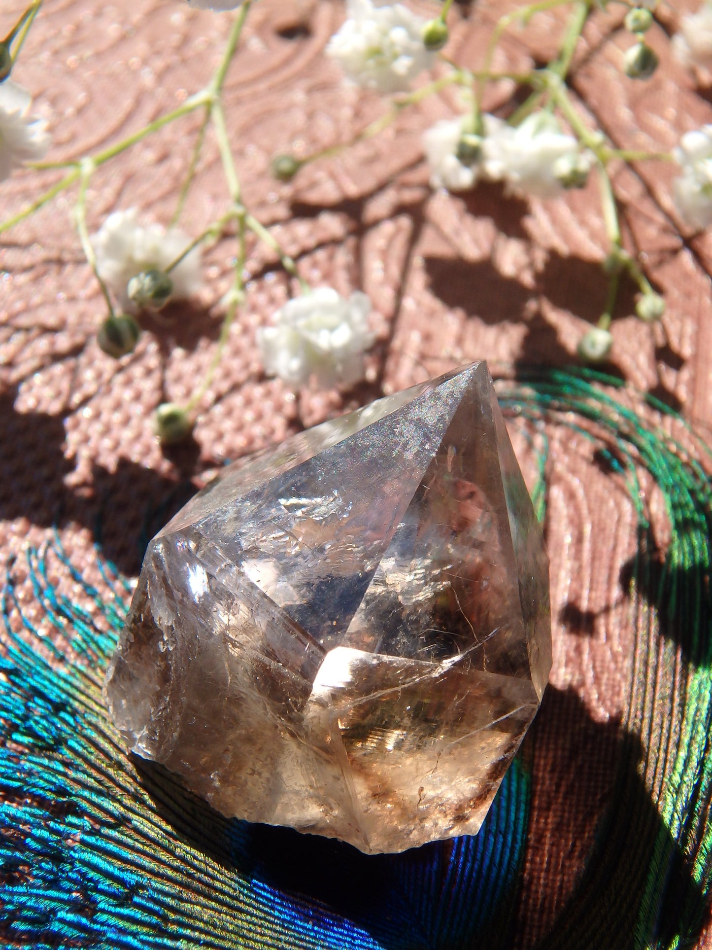 Natural Light Filled Smoky Quartz Dainty Point - Earth Family Crystals
