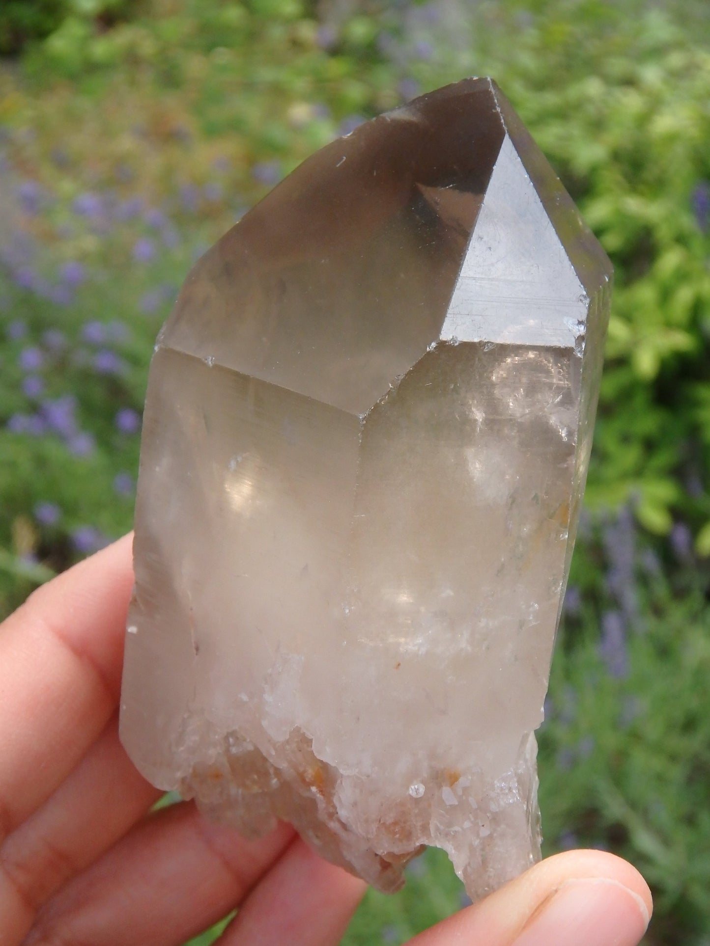 Incredible Elestial Smoky Quartz Point From Brazil 1 - Earth Family Crystals