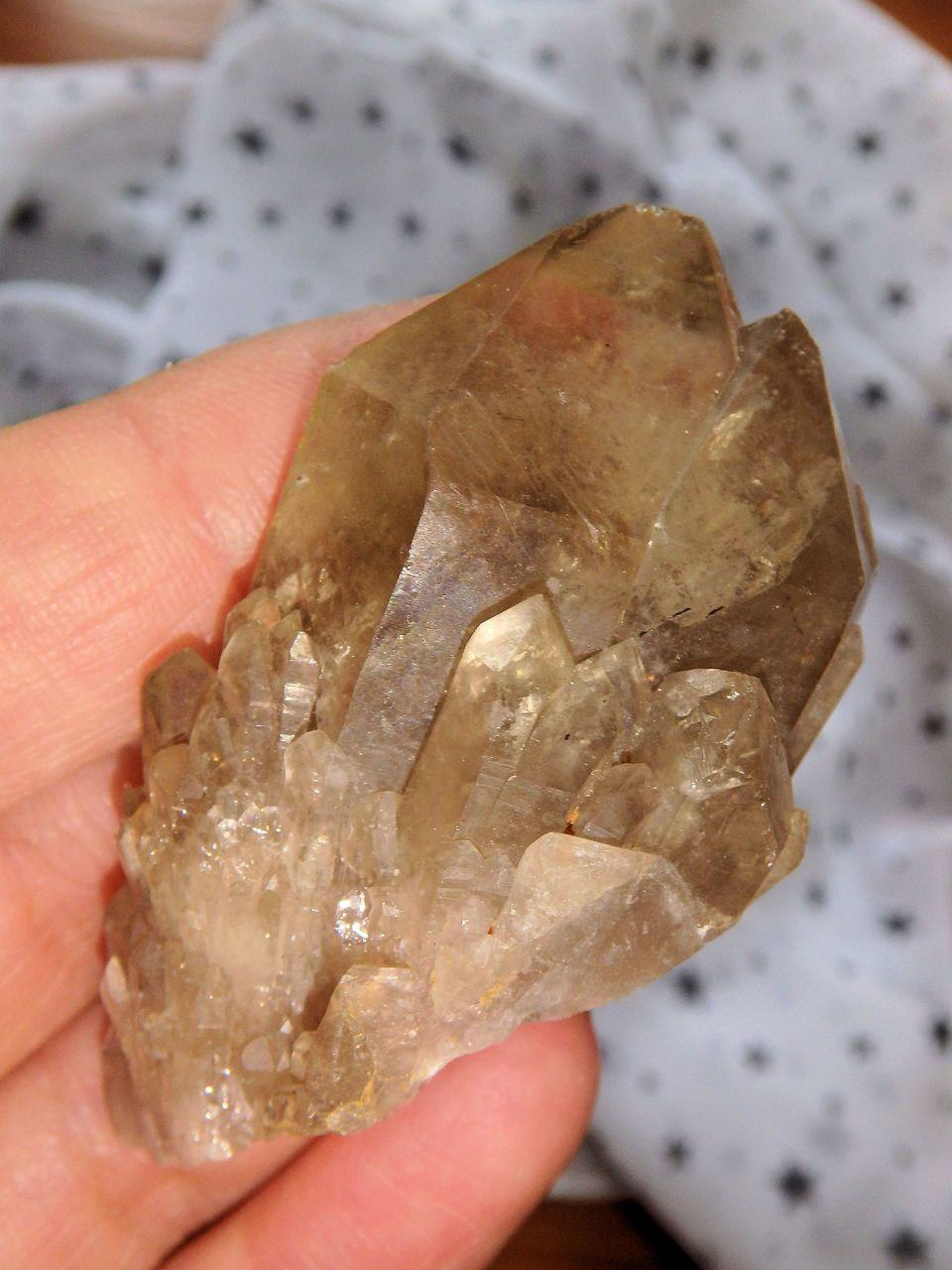  Cathedral Smoky Citrine Quartz Hand Held Point