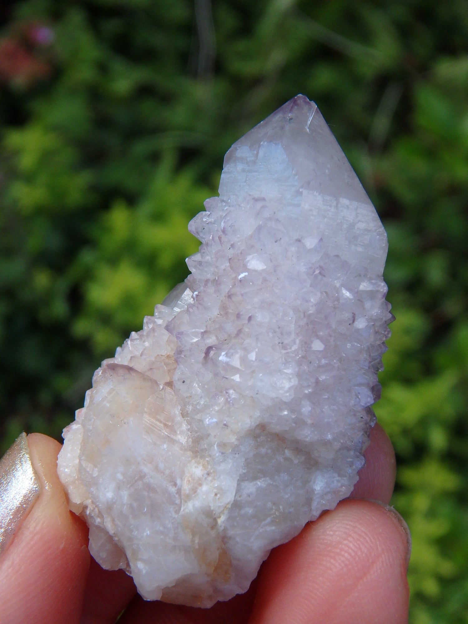  Cute Light Purple Spirit Quartz Cluster From South Africa