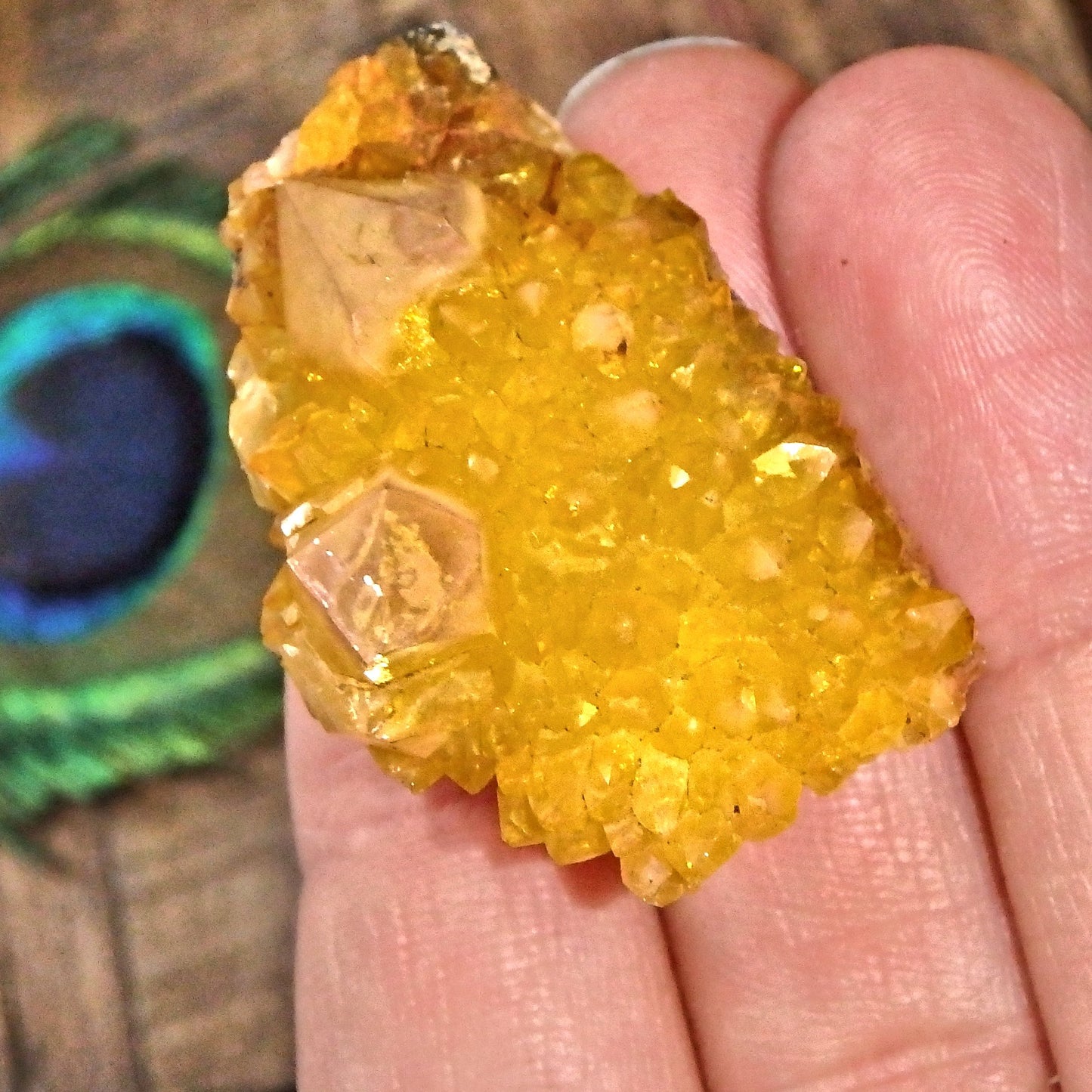 Natural Deep Orange Citrine Spirit Quartz Hand Held Specimen 1 - Earth Family Crystals
