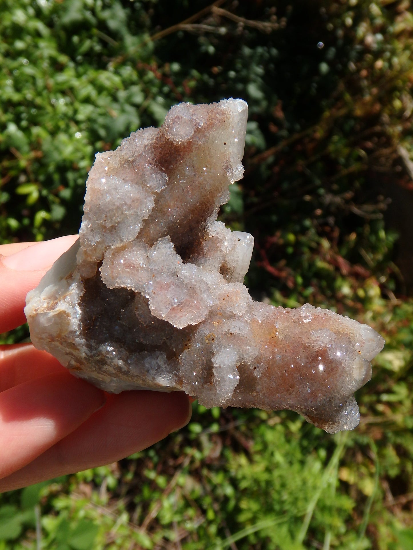 Incredible Sparkle & Color Ametrine Spirit Quartz with Red Hematite Inclusions - Metiz Tier Price