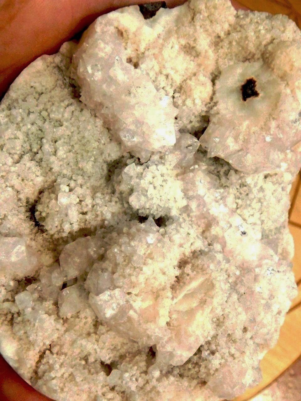 Perfect Display Piece! Creamy Pink Stilbite & Clear Apophyllite - Earth Family Crystals