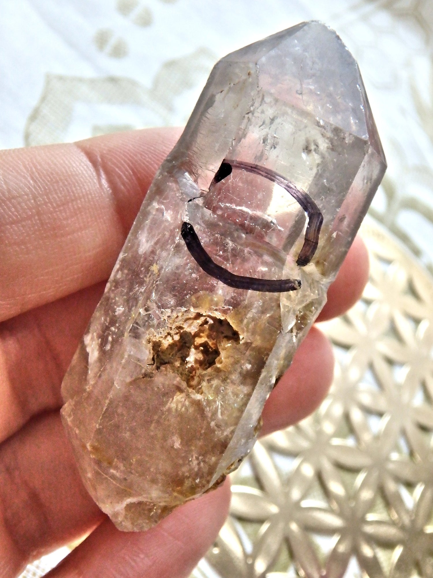 Moving Enhydro Bubble Tibetan Quartz Specimen 3 - Earth Family Crystals