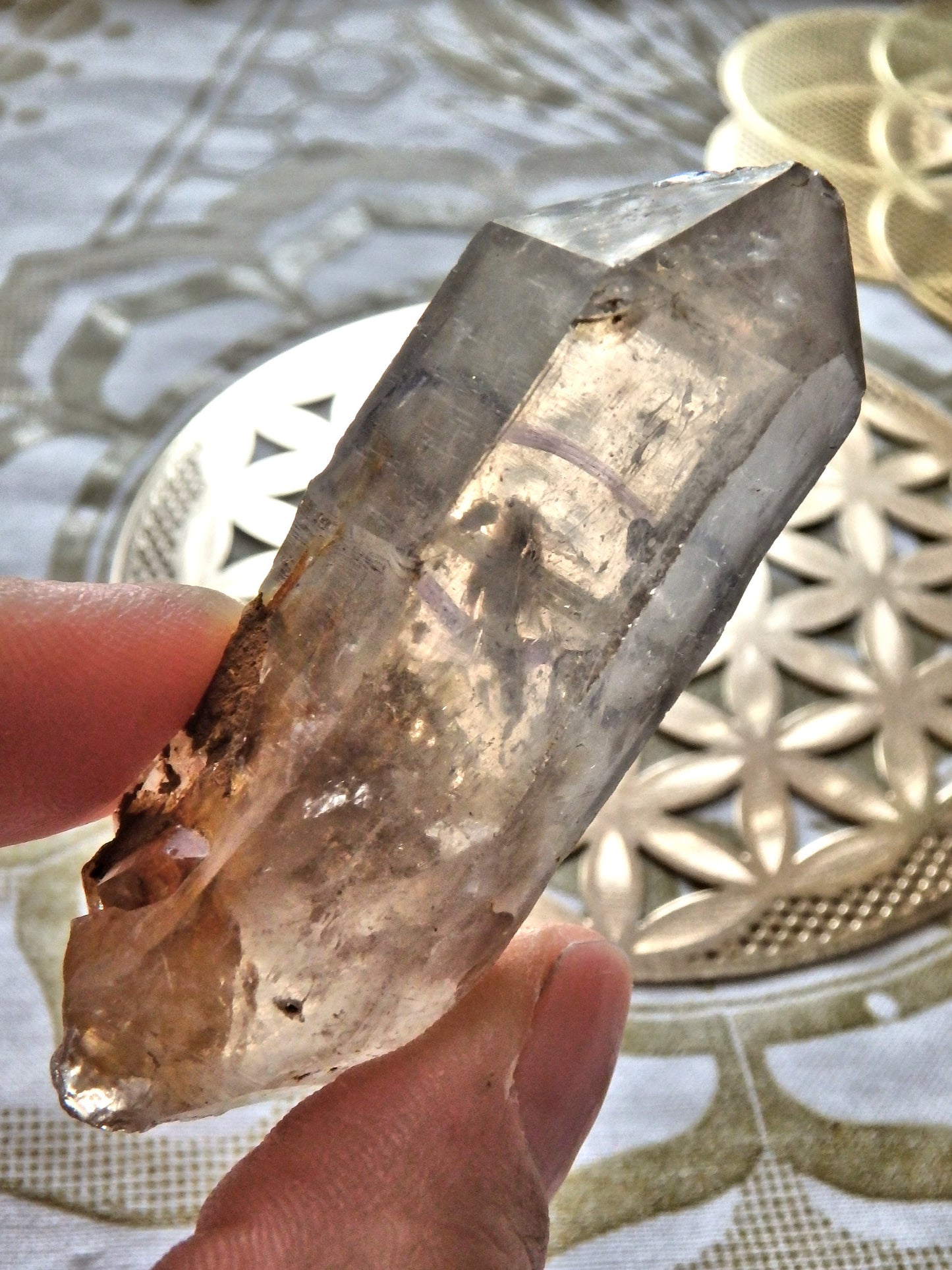 Moving Enhydro Bubble Tibetan Quartz Specimen 3 - Earth Family Crystals