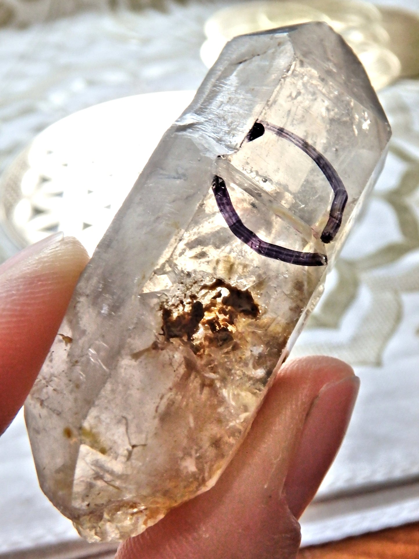 Moving Enhydro Bubble Tibetan Quartz Specimen 3 - Earth Family Crystals