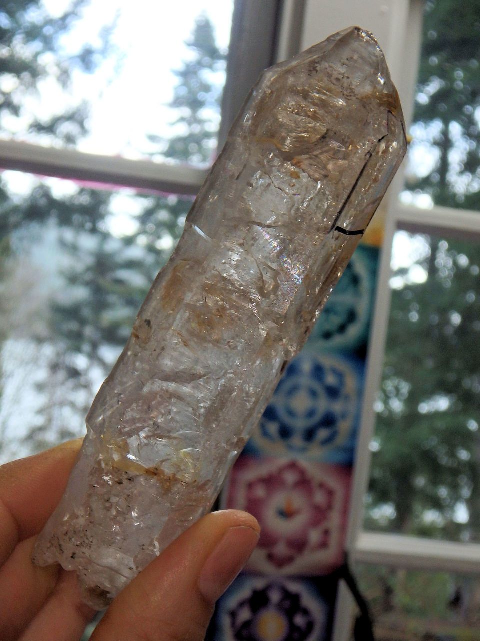 Moving Ancient Water Bubble Enhydro DT Tibetan Quartz Point - Earth Family Crystals