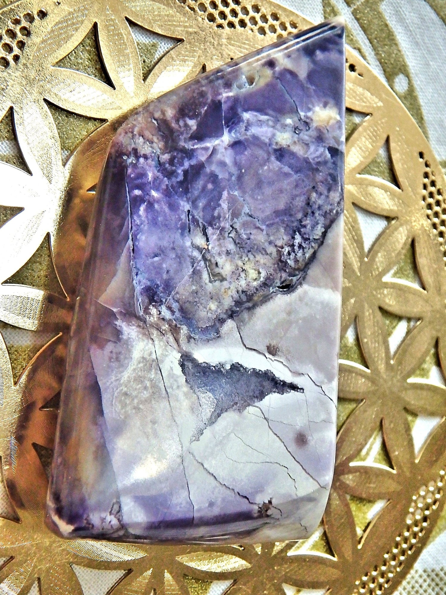  Cute Free Form Tiffany Stone Partially Polished Specimen From Utah