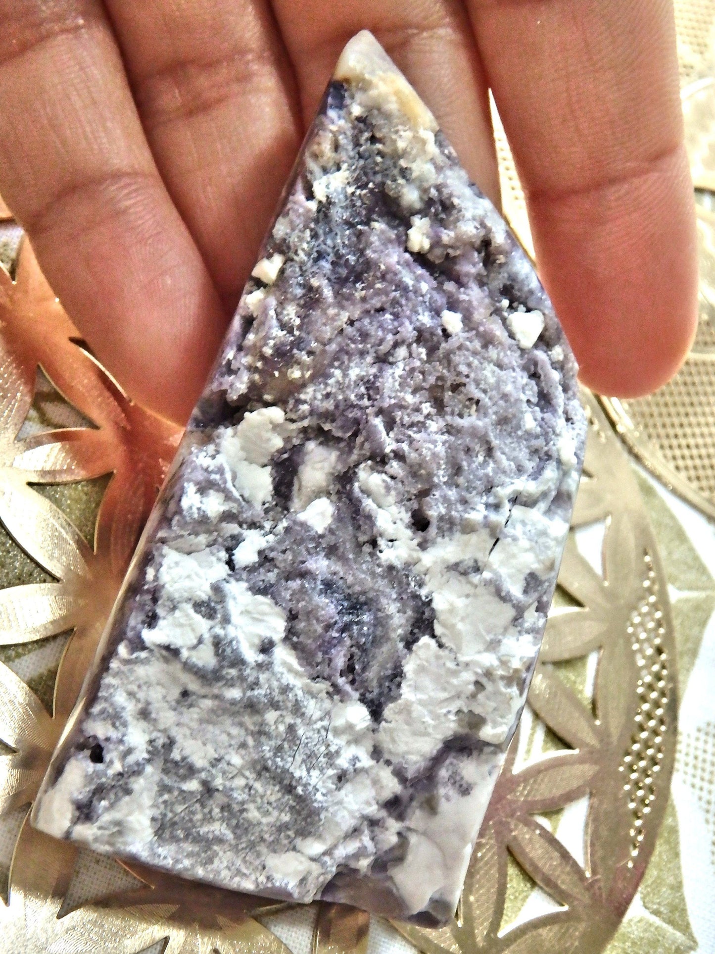  Cute Free Form Tiffany Stone Partially Polished Specimen From Utah