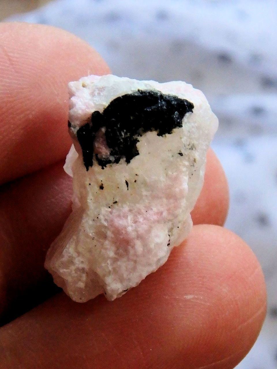  Creamy Pink Rare Tugtupite, White Natrolite, Arfvedsonite Greenland Raw Specimen