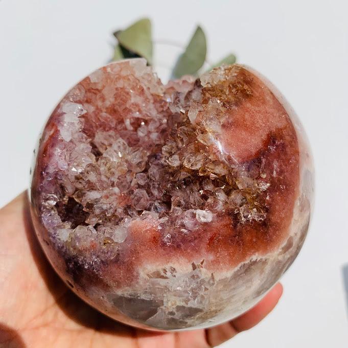  Amazing High Grade XXL Pink Amethyst Druzy Geode Sphere~ Locality Patagonia
