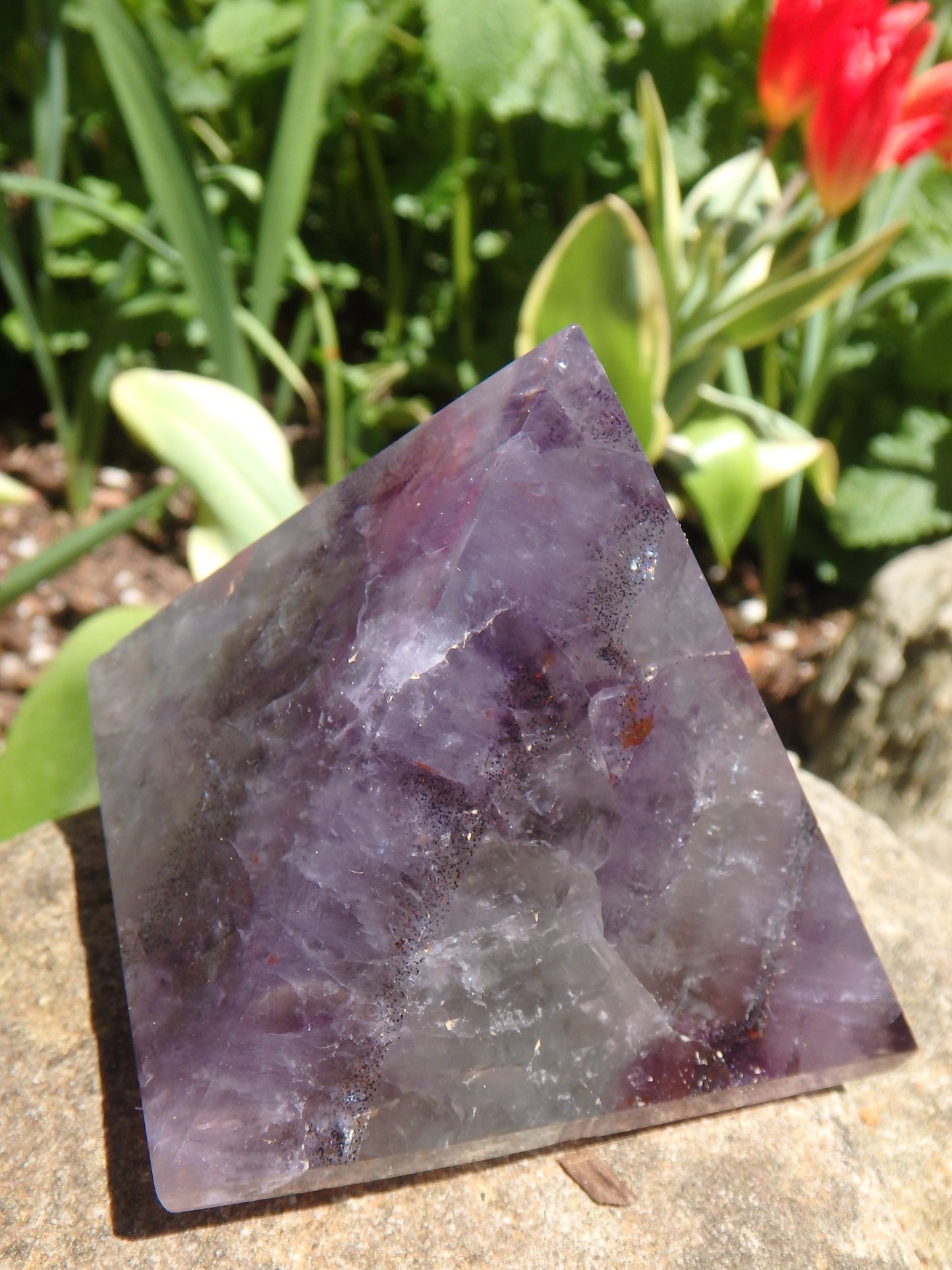 Large Auralite-23 Polished Pyramid Carving From Canada - Metiz Tier Price