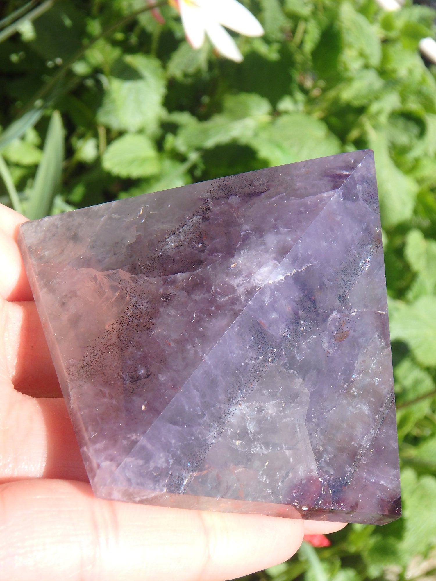 Large Auralite-23 Polished Pyramid Carving From Canada - Metiz Tier Price