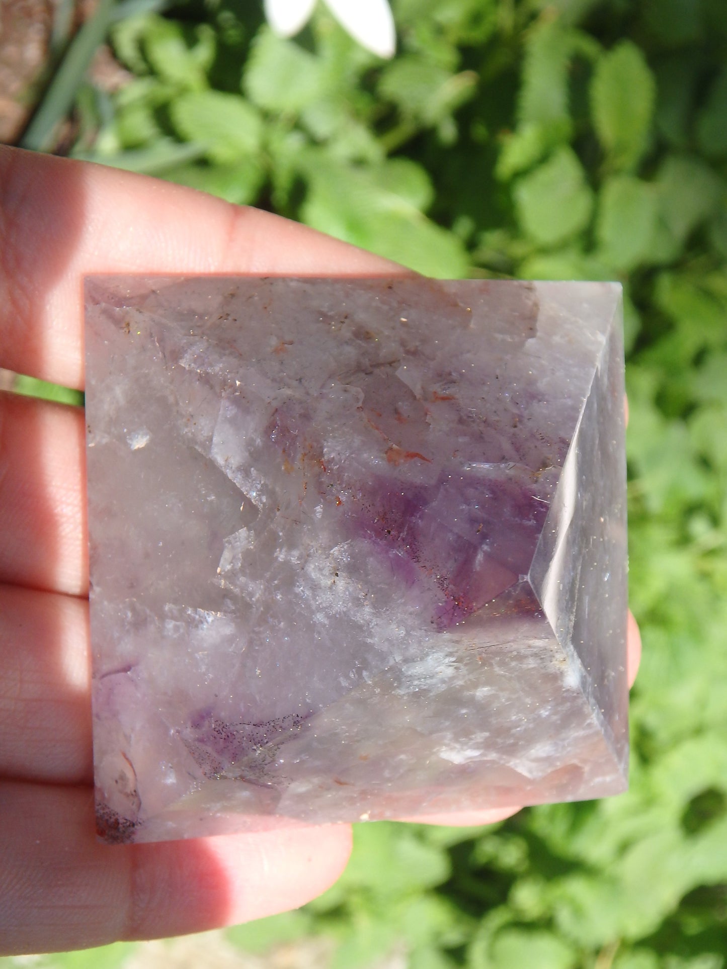 Gorgeous Polished Auralite-23 Pyramid Carving From Canada - Earth Family Crystals