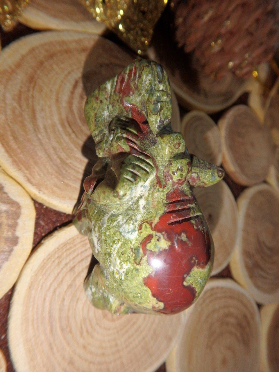  Dragons Blood Jasper Elephant Carving