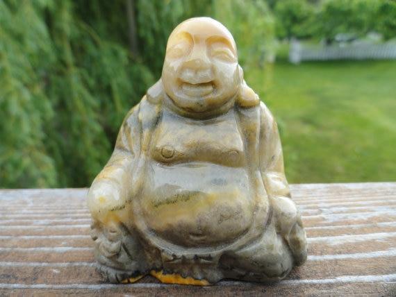  BUMBLE BEE JASPER Buddha~Eases Emotional Stress,Protects,Boosts Energy*
