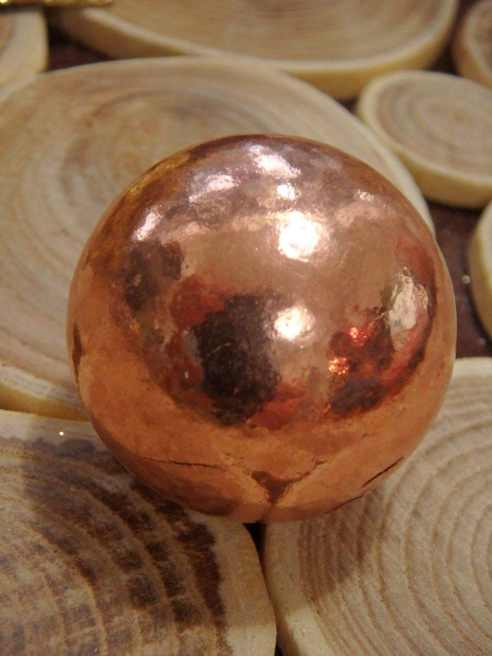  Dense & Shiny Copper Sphere Carving