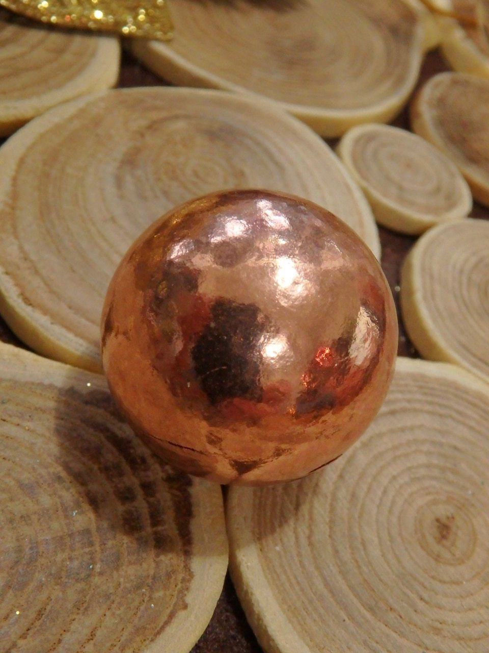  Dense & Shiny Copper Sphere Carving