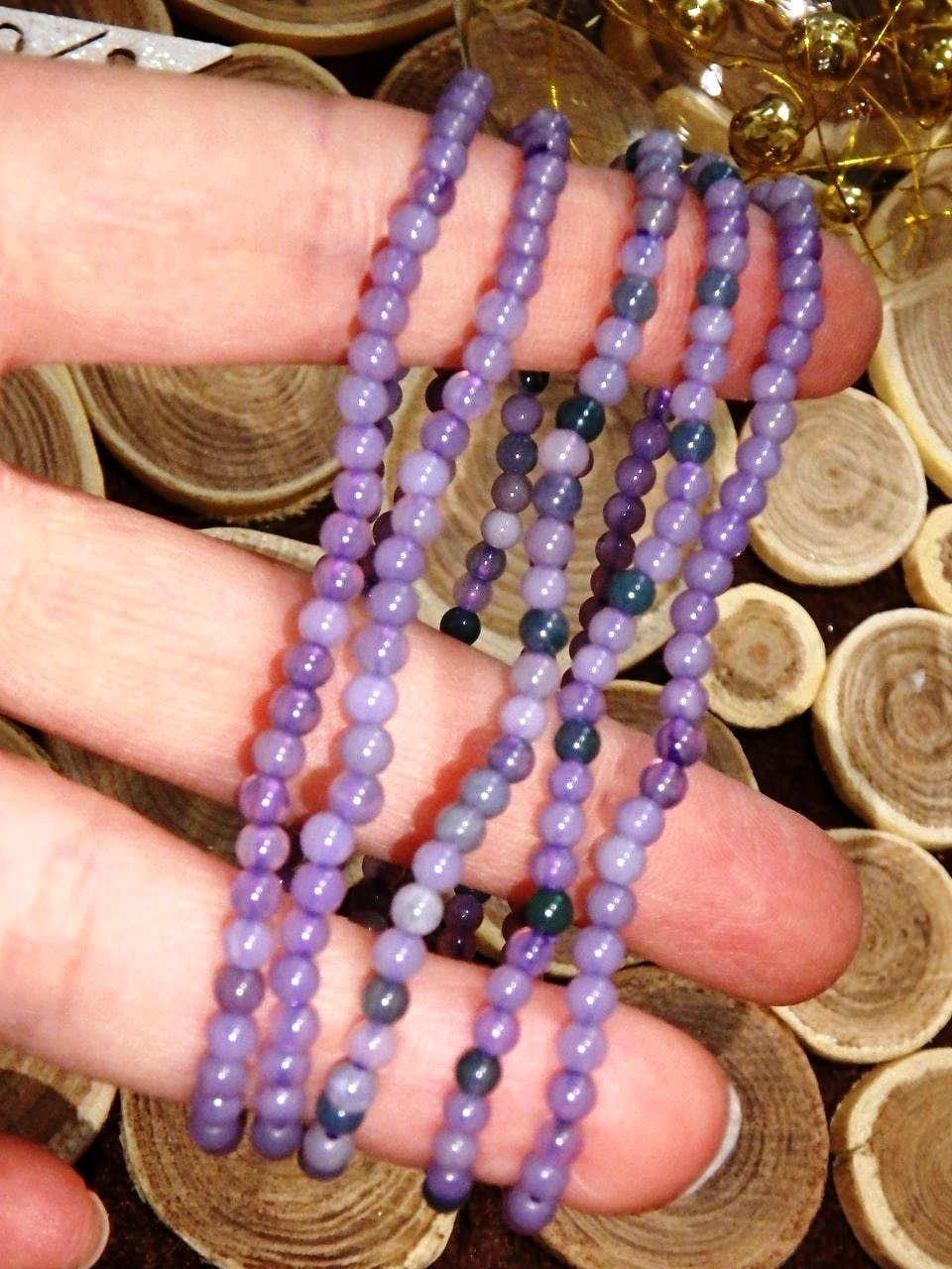 Lovely & Dainty Grape Agate Bracelet - Earth Family Crystals
