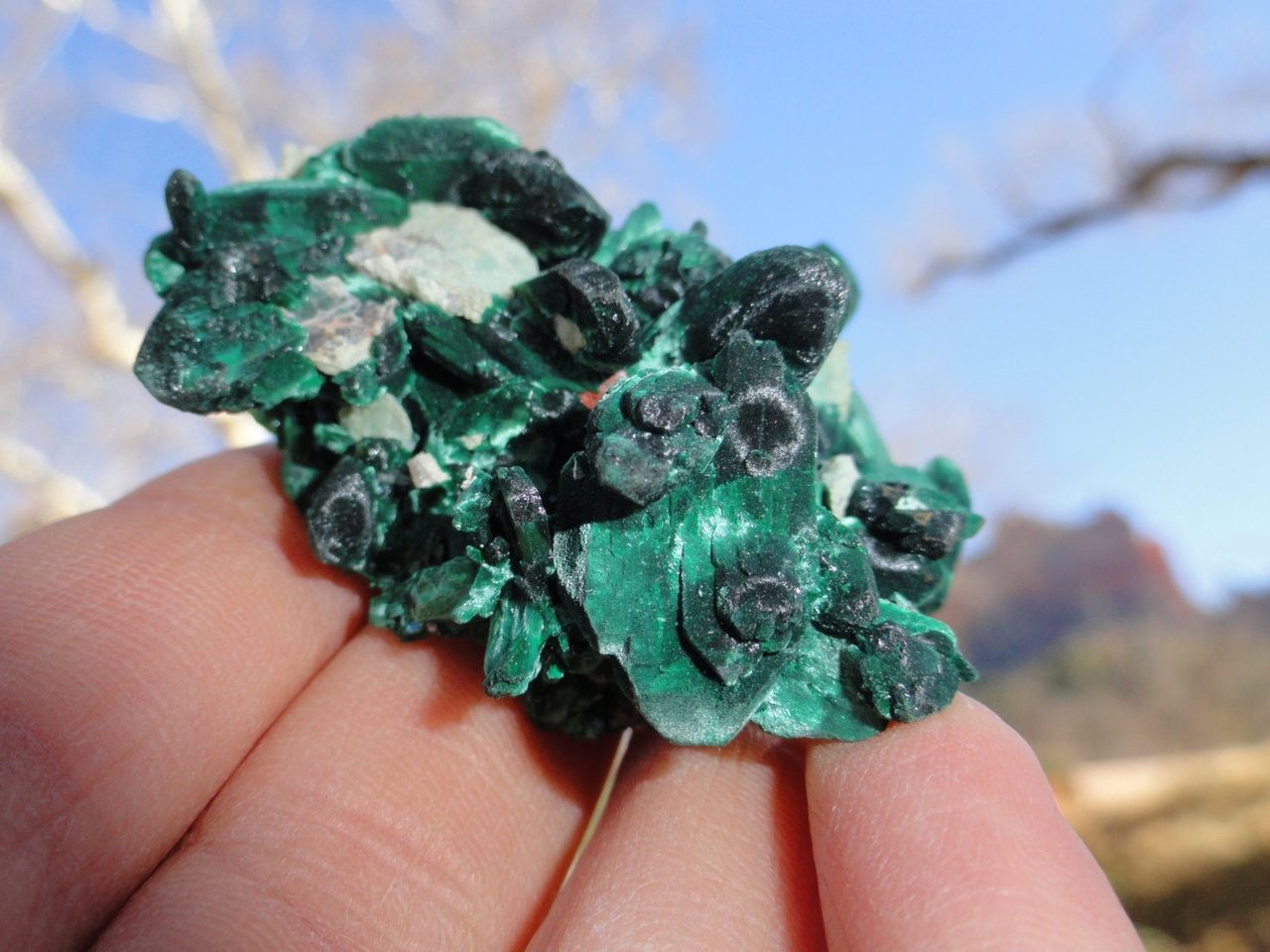 Gorgeous MALACHITE & AZURITE Natural CLUSTER* - Earth Family Crystals