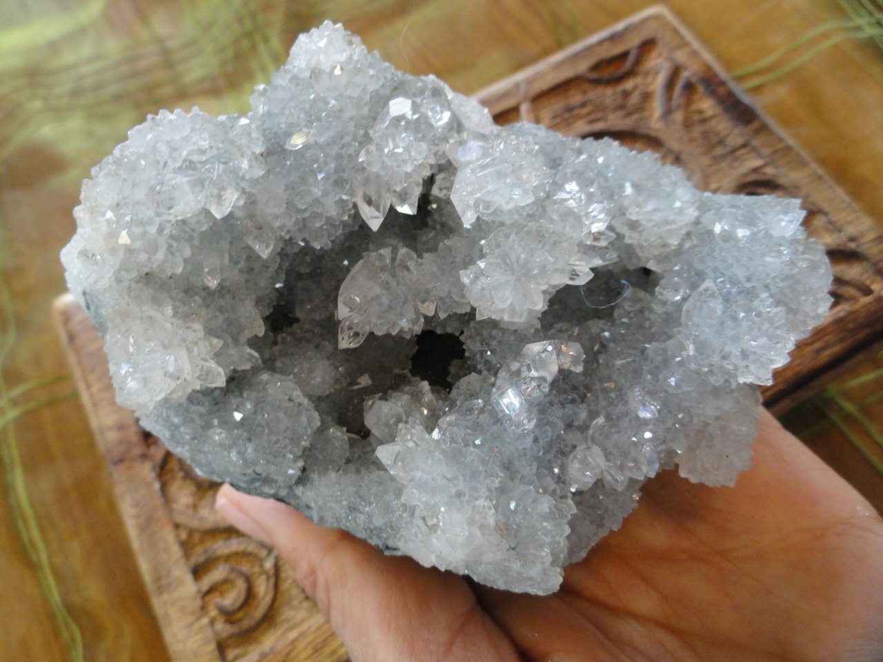 Large CLEAR APOPHYLLITE CLUSTER* - Earth Family Crystals