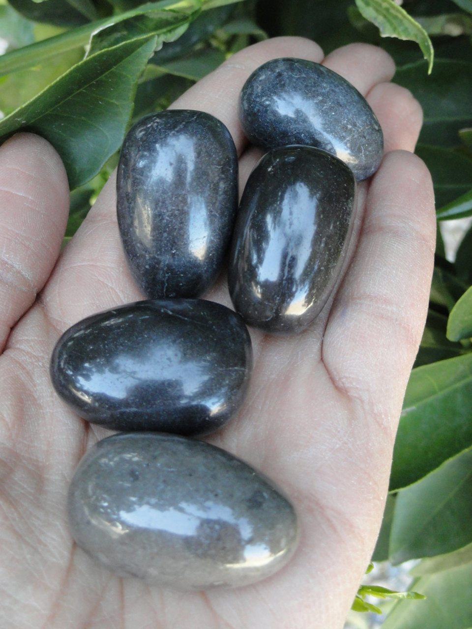  Amazing MASTER SHAMANITE STONE (Rare Black Calcite) (1)
