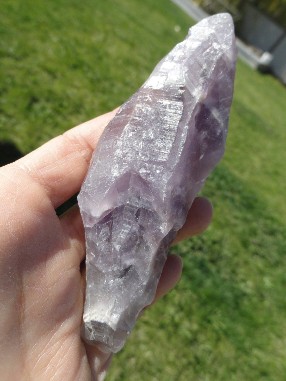 High Vibration AURALITE-23 Reiki Wand* (Amethyst, Green Quartz, Citrine,Cacoxenite, Lepidocrosite, Ajoite, Hematite) - Earth Family Crystals