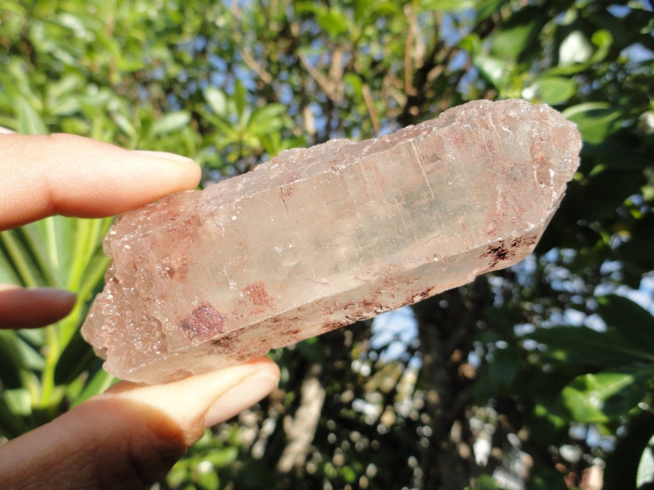 Large PINK NIRVANA QUARTZ Point From the Himalayan Mountains* Aka Ice Quartz - Earth Family Crystals