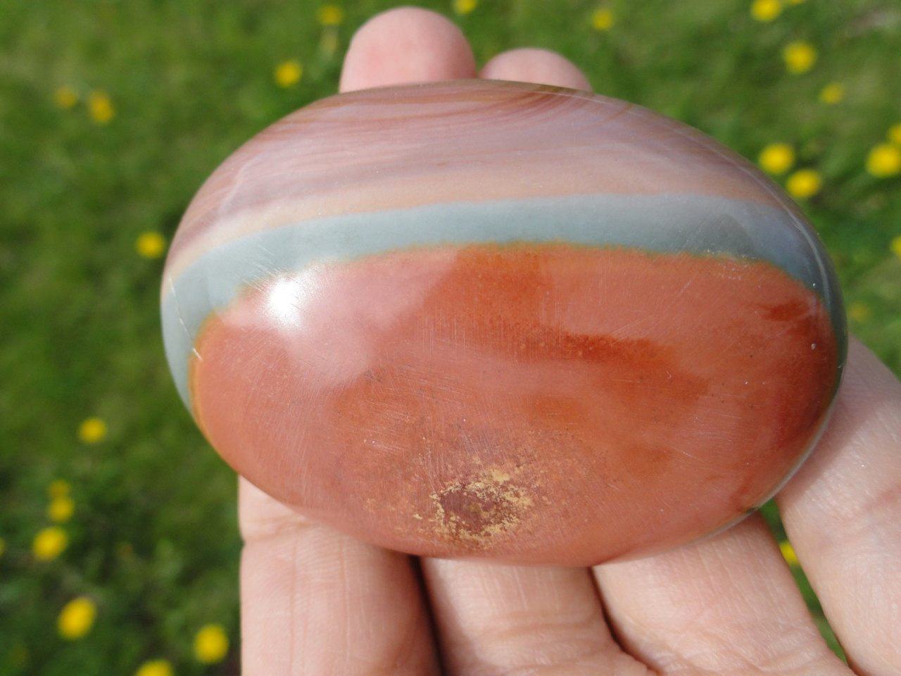  Colorful POLYCHROME JASPER Palm Stone*