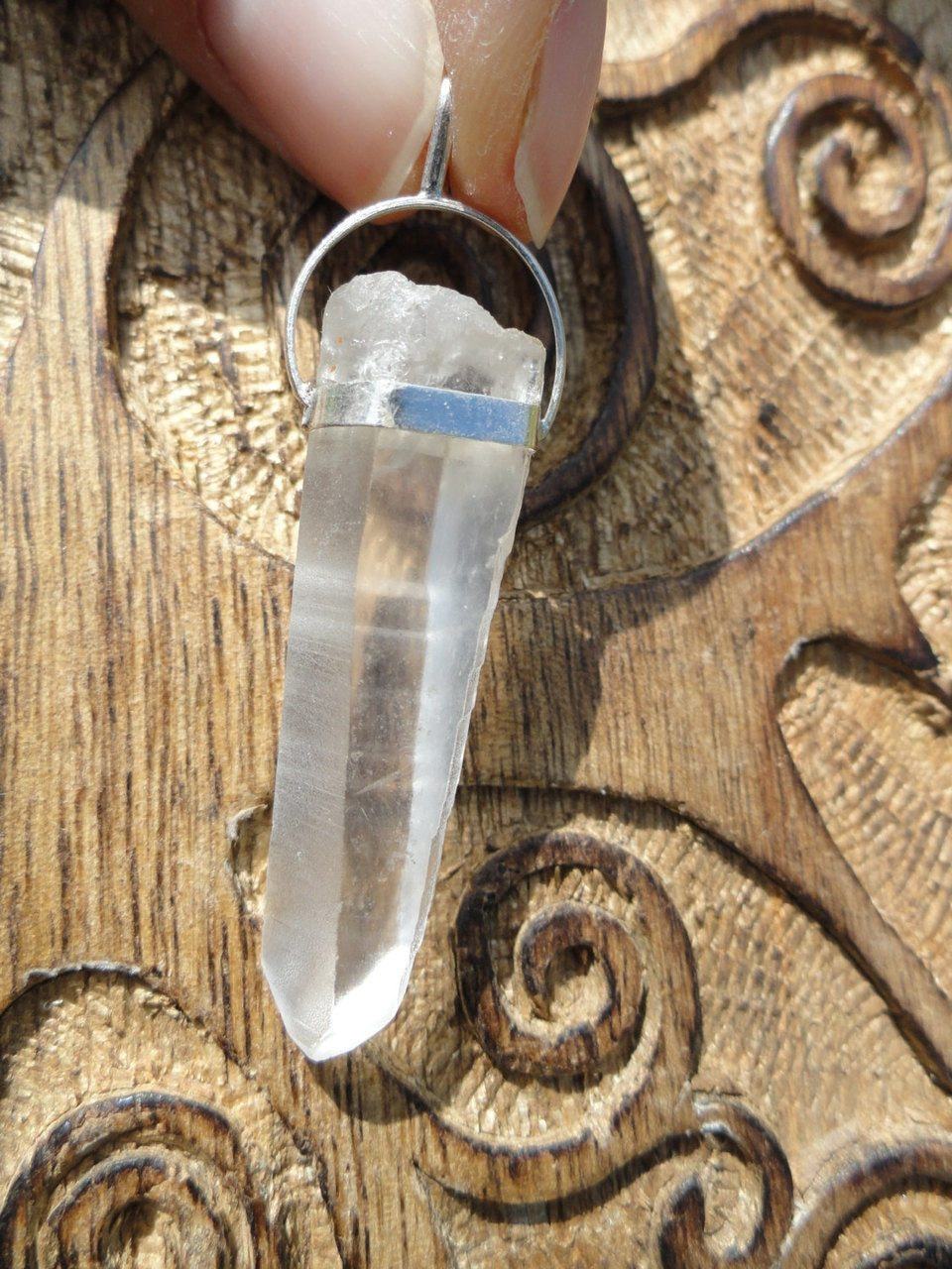  Brazilian LEMURIAN SEED PENDANT In Sterling Silver (Includes Free Silver Chain) *