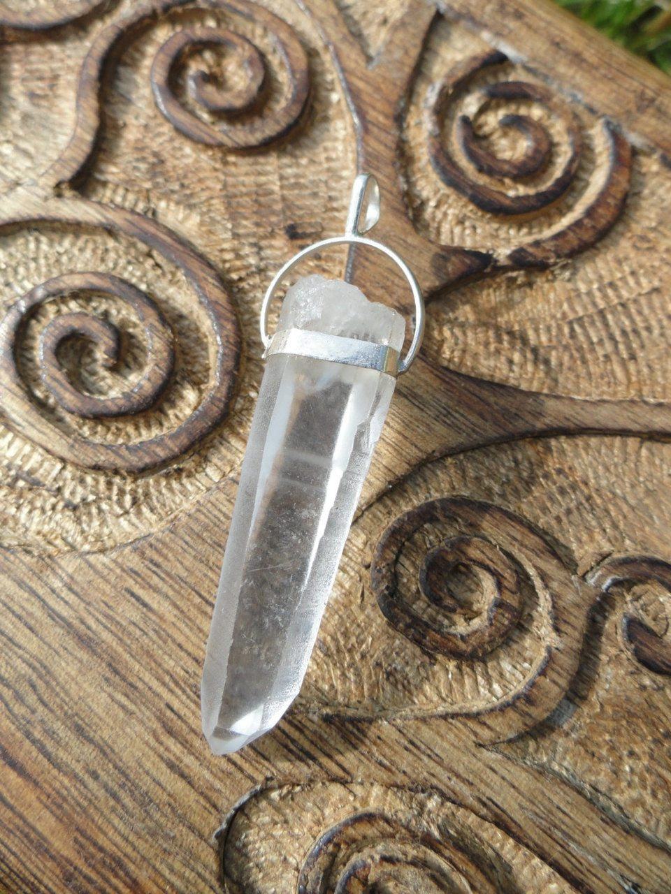  Brazilian LEMURIAN SEED PENDANT In Sterling Silver (Includes Free Silver Chain) *