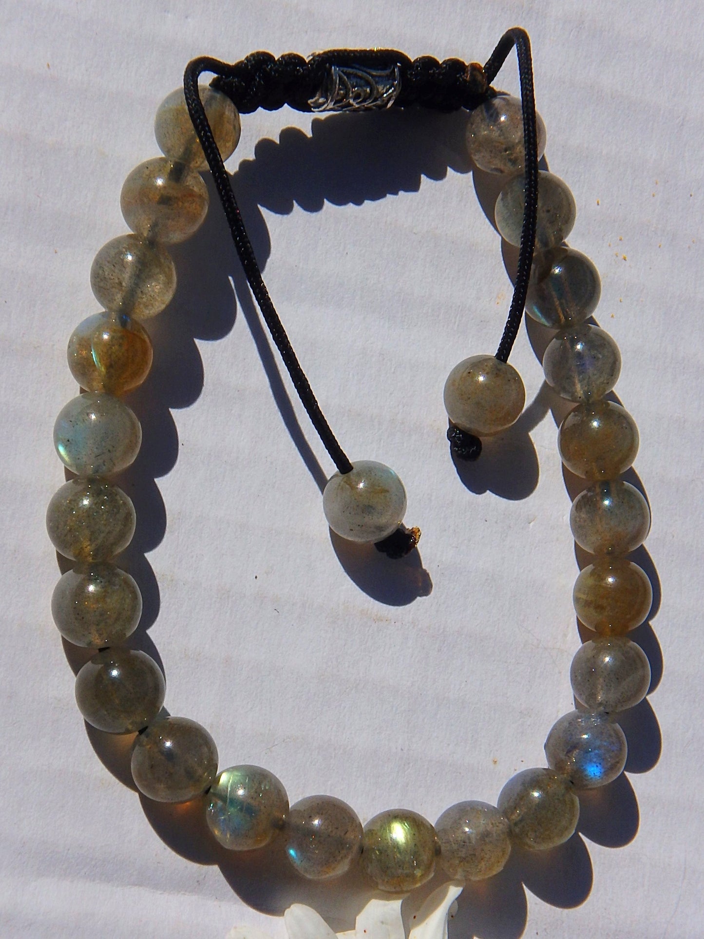 Flashy Labradorite Gemstone Adjustable Bracelet - Earth Family Crystals