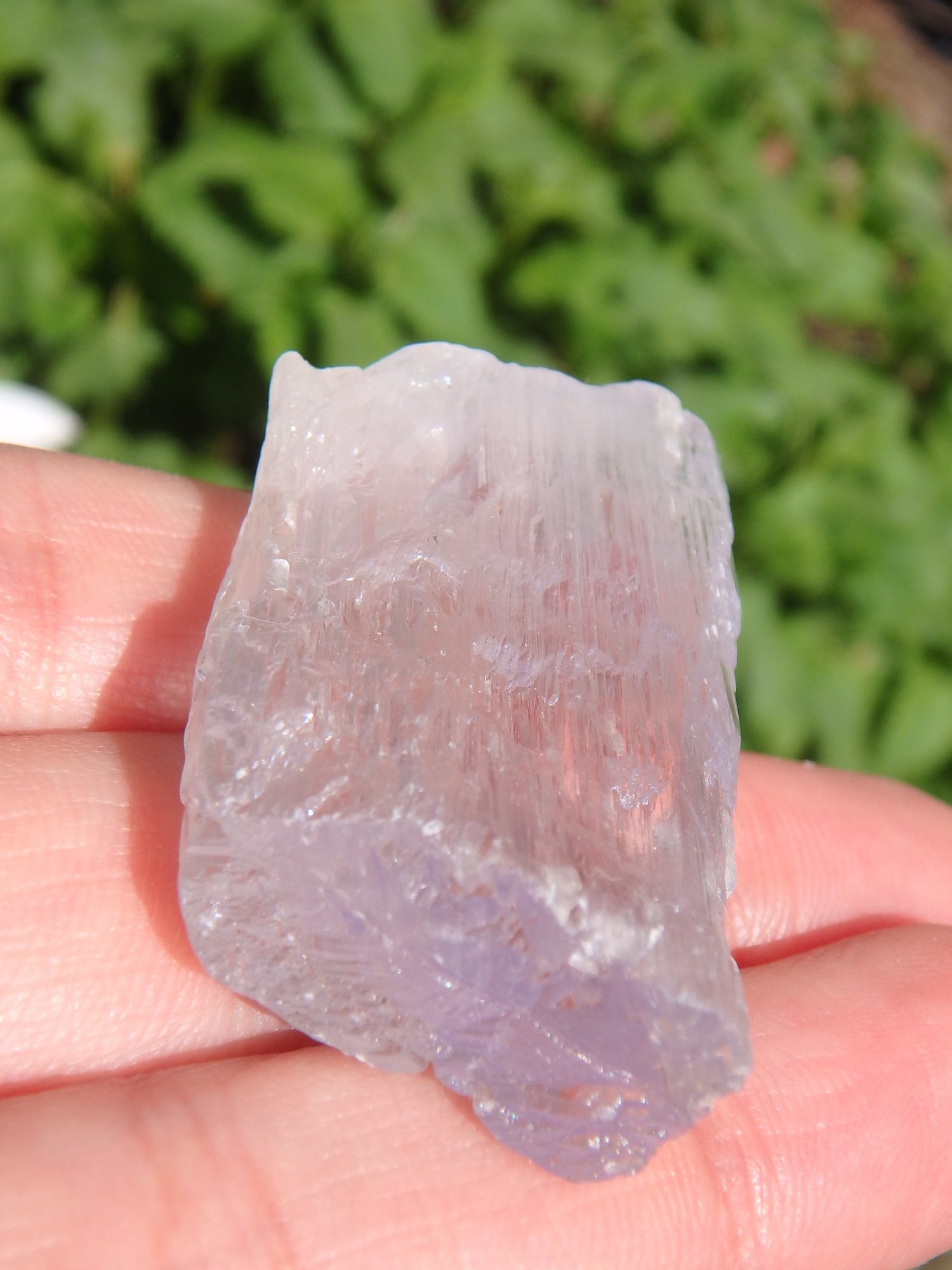 Pretty Pink Sheen Natural Kunzite Specimen - Earth Family Crystals